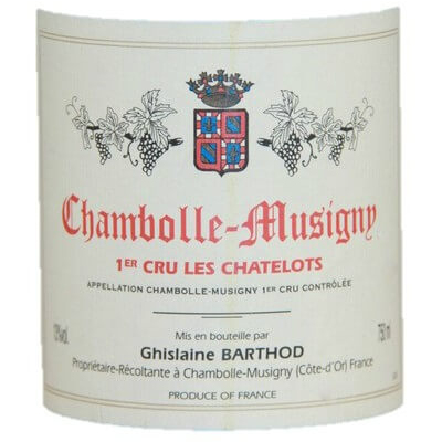 Ghislaine Barthod Chambolle-Musigny 1er Cru Les Chatelots 2022 (3x75cl)