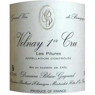 Jean-Marc Blain-Gagnard Volnay 1er Cru Les Pitures 2022 (6x75cl)