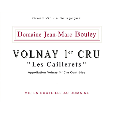 Jean-Marc Bouley Volnay 1er Cru Les Caillerets 2022 (6x75cl)