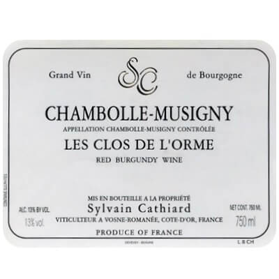 Sylvain Cathiard Chambolle-Musigny Les Clos de l'Orme 2022 (1x75cl)