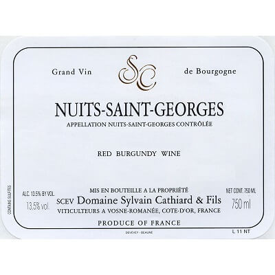 Sylvain Cathiard Nuits-Saint-Georges 2022 (1x75cl)