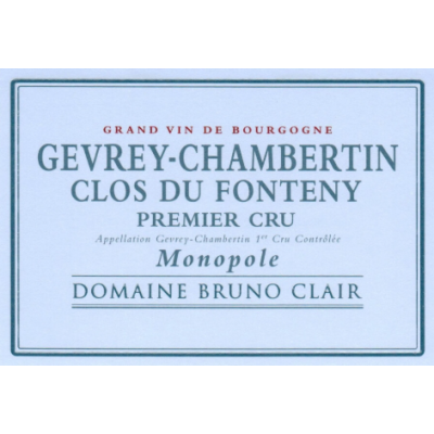 Bruno Clair Gevrey-Chambertin 1er Cru Clos du Fonteny 2011 (6x75cl)