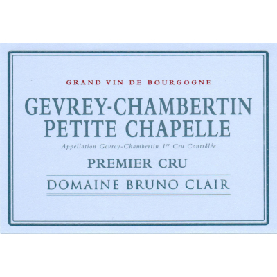 Bruno Clair Gevrey-Chambertin 1er Cru Petite Chapelle 2022 (6x75cl)