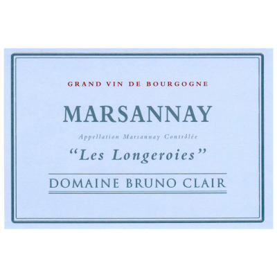 Bruno Clair Marsannay Les Longeroies 2022 (6x75cl)