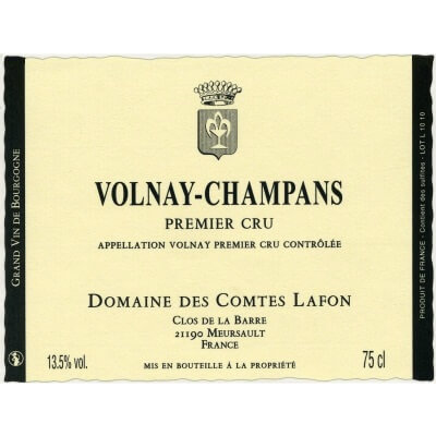 Comtes Lafon Volnay 1er Cru Champans 2022 (1x75cl)