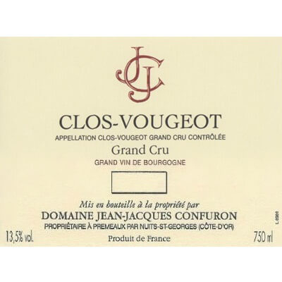 Jean-Jacques Confuron Clos-Vougeot Grand Cru 2022 (6x75cl)