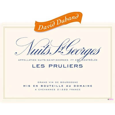 David Duband Nuits-Saint-Georges 1er Cru Les Pruliers 2022 (6x75cl)
