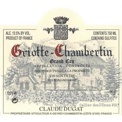Claude Dugat Griotte-Chambertin Grand Cru 2022 (6x75cl)