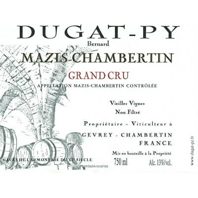 Dugat-Py Mazis-Chambertin Grand Cru Vv 2022 (3x75cl)