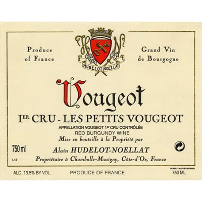 Hudelot-Noellat Vougeot 1er Cru Les Petits Vougeots 2022 (3x75cl)