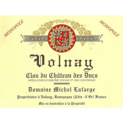 Michel Lafarge Volnay 1er Cru Clos du Chateau des Ducs 2022 (6x75cl)
