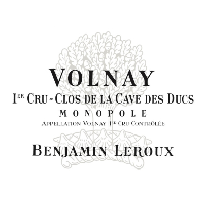 Benjamin Leroux Volnay 1er Cru Clos de la Cave des Ducs 2022 (6x75cl)