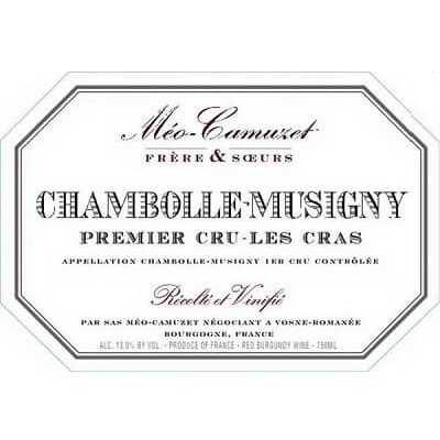 Meo-Camuzet Chambolle-Musigny 1er Cru Les Cras 2022 (3x75cl)