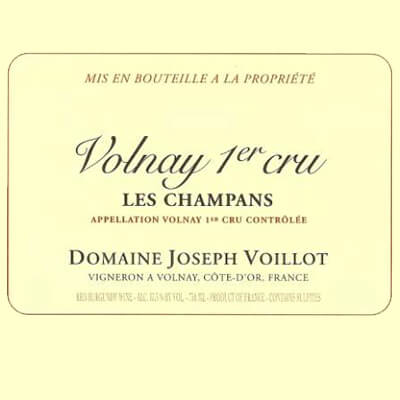 Joseph Voillot Volnay 1er Cru Les Champans 2022 (6x75cl)