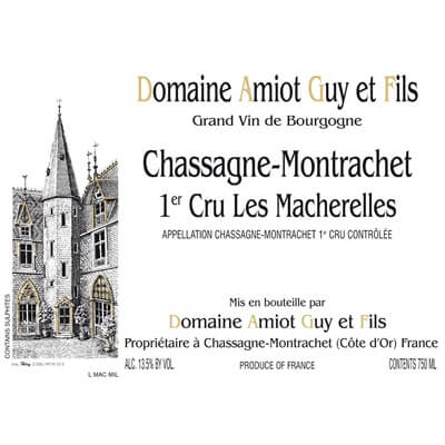 Guy Amiot Chassagne-Montrachet 1er Cru Les Macherelles 2022 (12x75cl)