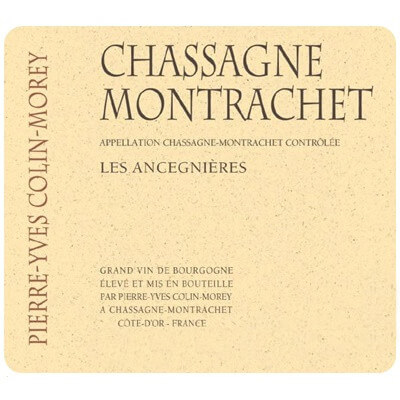 Pierre-Yves Colin-Morey Chassagne-Montrachet Les Ancegnieres 2022 (3x75cl)