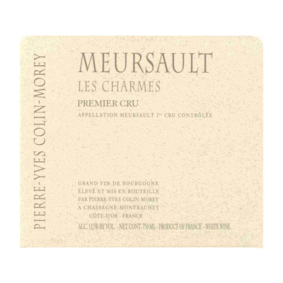Pierre-Yves Colin-Morey Meursault 1er Cru Les Charmes 2022 (6x75cl)