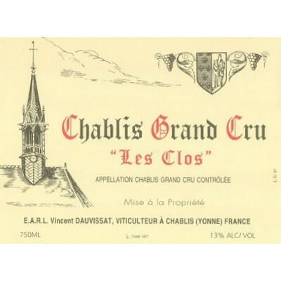 Vincent Dauvissat Chablis Grand Cru Les Clos 2022 (1x75cl)