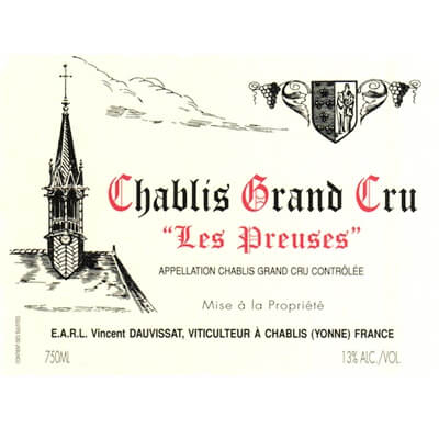 Vincent Dauvissat Chablis Grand Cru Les Preuses 2022 (2x75cl)