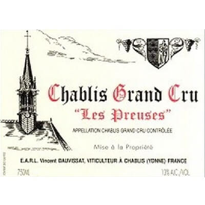 Vincent Dauvissat Chablis Grand Cru Les Preuses 2022 (1x150cl)