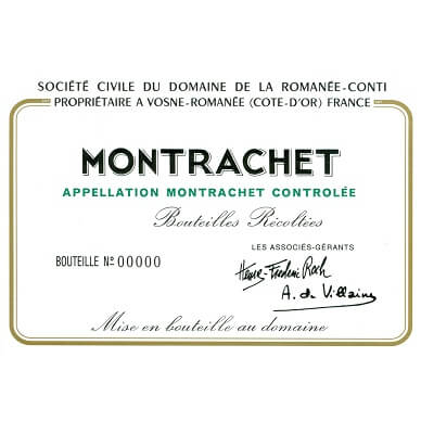 Domaine de la Romanee-Conti Montrachet Grand Cru 2022 (1x75cl)