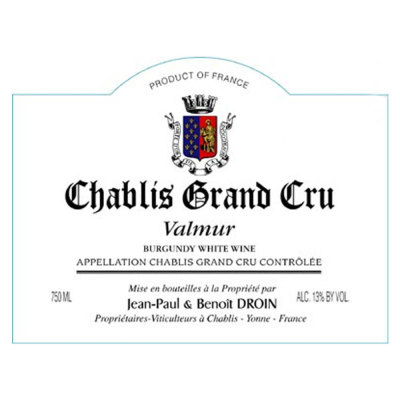 Jean-Paul Droin Chablis Grand Cru Valmur 2022 (6x75cl)
