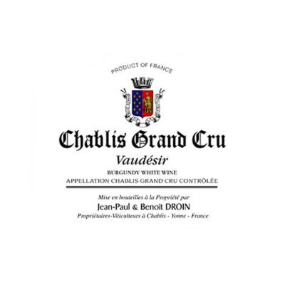 Jean-Paul Droin Chablis Grand Cru Vaudesir 2022 (6x75cl)