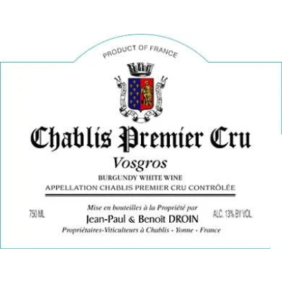 Jean-Paul Droin Chablis 1er Cru Vosgros 2022 (12x75cl)
