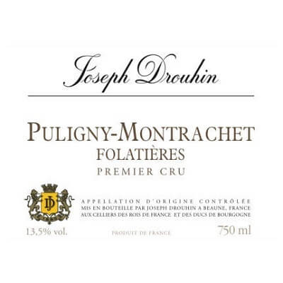 Joseph Drouhin Puligny-Montrachet 1er Cru Les Folatieres 2022 (12x75cl)