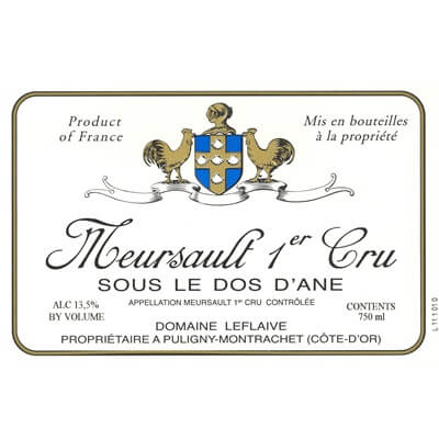 Leflaive Meursault 1er Cru Sous le Dos d'Ane 2022 (3x150cl)