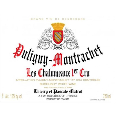 Matrot Puligny-Montrachet 1er Cru Les Chalumeaux 2022 (6x75cl)