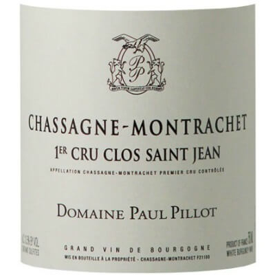 Paul Pillot Chassagne-Montrachet 1er Cru Clos Saint Jean Blanc 2022 (3x75cl)