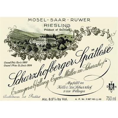Egon Muller Scharzhofberger Riesling Spatlese 2019 (6x75cl)