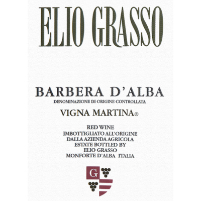 Elio Grasso Barbera d'Alba Vigna Martina 2017 (1x150cl)