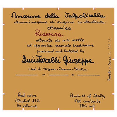 Quintarelli Amarone della Valpolicella Classico Riserva 2015 (6x75cl)