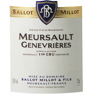 Ballot Millot Meursault 1er Cru Genevrieres 2022 (1x75cl)