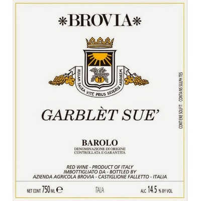 Brovia Barolo Garblet Sue 2015 (1x150cl)