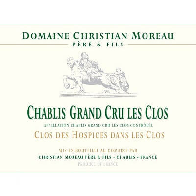 Christian Moreau Chablis Grand Cru Les Clos Clos des Hospices dans les Clos 2022 (6x75cl)