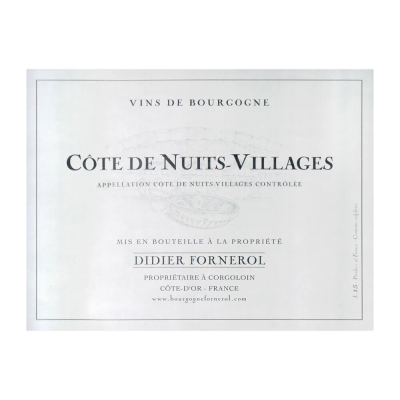 Didier Fornerol Cote de Nuits Villages 2022 (12x75cl)