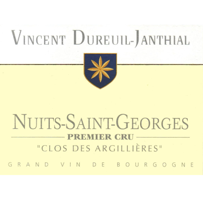 Vincent Dureuil Janthial Nuits-Saint-Georges 1er Cru Clos des Argillieres 2022 (6x75cl)