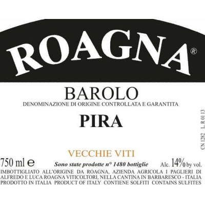 Roagna Barolo Pira Vv 2017 (3x75cl)