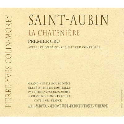 Pierre-Yves Colin-Morey Saint-Aubin 1er Cru La Chateniere 2022 (3x75cl)