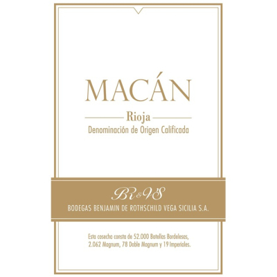 Vega Sicilia Macan 2016 (6x75cl)