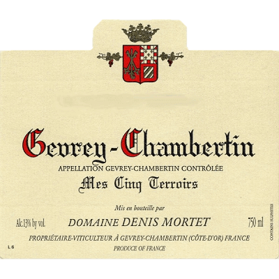 Denis Mortet Gevrey-Chambertin Mes Cinq Terroirs 2022 (6x75cl)