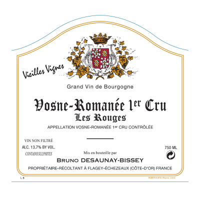 Desaunay-Bissey Vosne-Romanee 1er Cru Les Rouges VV 2022 (6x75cl)