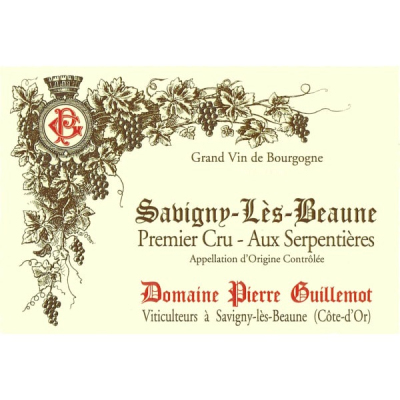 Pierre Guillemot Savigny-les-Beaune 1er Cru Serpentieres 2022 (6x75cl)