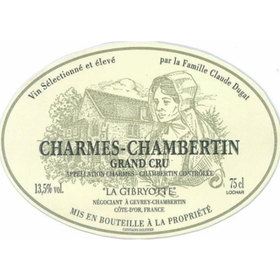 Gibryotte (Claude Dugat) Charmes-Chambertin Grand Cru 2022 (12x75cl)