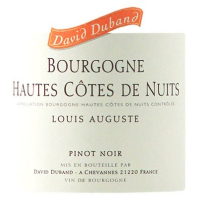 David Duband Haute Cotes Nuits Louis Auguste 2022 (6x75cl)