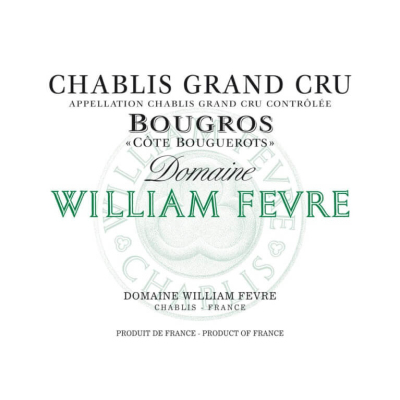 William Fevre Chablis Grand Cru Bougros Cote Bouguerots 2022 (12x75cl)