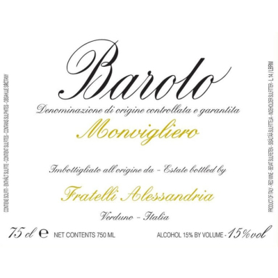 Fratelli Alessandria Barolo Monvigliero 2017 (1x150cl)